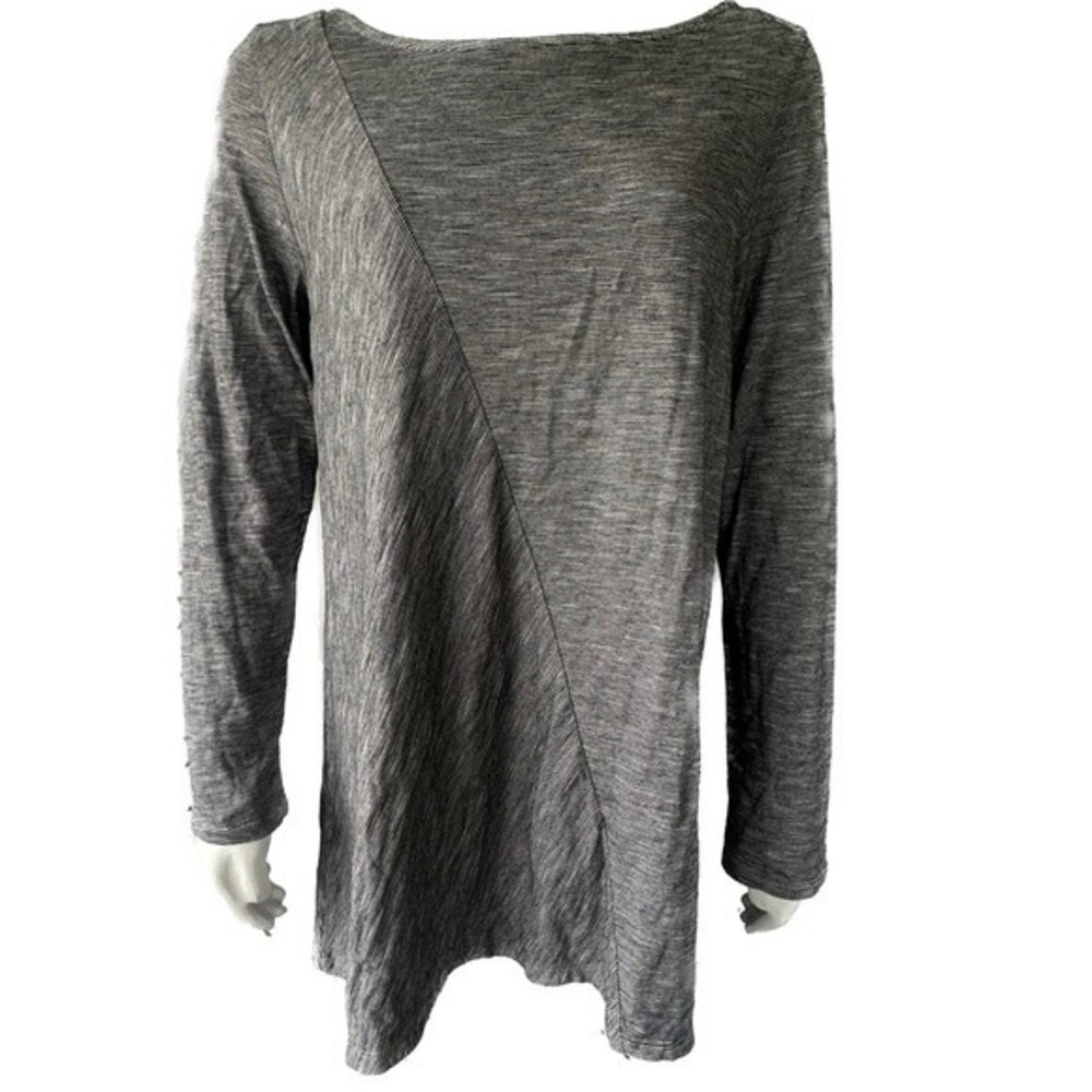 J Jill Pure Jill Women's 100% Cotton Pin Stripe Long Sleeve Top Petite M